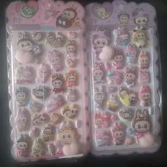 蓄光 夜光 ラブブ おしりシール ぷくぷく ごほうび 2枚