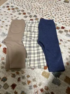 UNIQLO ズボン　3点セット（ベージュ・チェック・ネイビー）