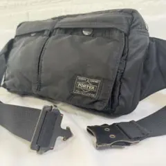ポーター PORTER タンカー ウエストバッグ ブラック ボディバッグ