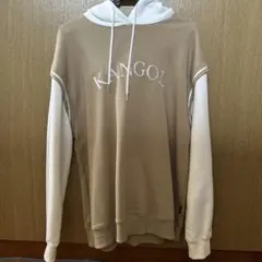 KANGOL カンゴール パーカー ベージュ×ホワイト