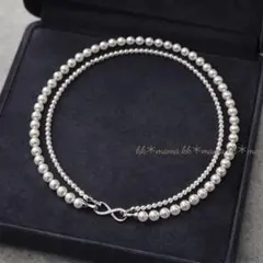 パール調 ネックレス 2連 パーティー フォーマル 入学式 卒業式