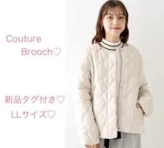 新品タグ付き♡クチュールブローチ♡リボンキルトジャケット♡大きいサイズ♡24AW