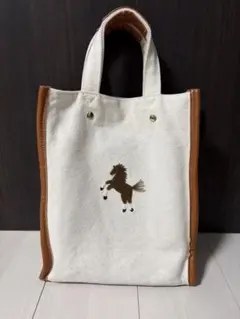 美品 SEVEN TEN 刺繍トートバッグ(小) セブンテンバイミホカワヒト