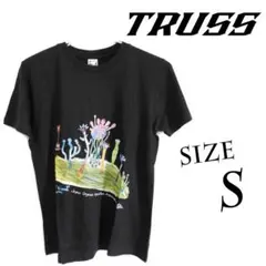 TRUSS　トラス　半袖　Tシャツ　トップス　S　黒　ブラックのサムネイル