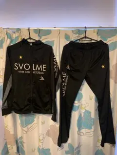 スボルメ ジャージ 上下 セット S 黒 SVOLME フットサル サッカー