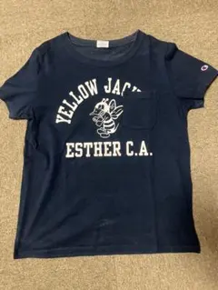 Champion チャンピオン Tシャツ ネイビー レディース Mのサムネイル