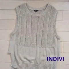 INDIVI ニットベスト サイズ38のサムネイル