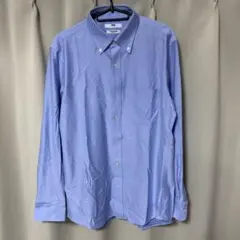 ユニクロ 長袖ワイシャツ L スーパーノンアイロンスリムフィット