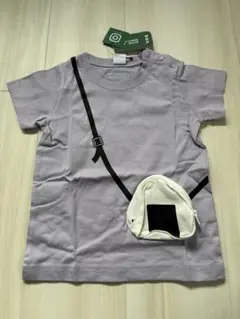 CHEEK ROOM おにぎり　半袖　Tシャツ ラベンダー　95cmのサムネイル