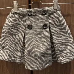 petit mainゼブラ柄グレースカート 100 cm ギャル