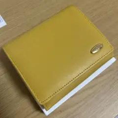 AQUA 山藤　マルチパーパス　二つ折り財布　イエロー　通販生活 AQUA 山藤 マルチパーパス 二つ折り財布 イエロー 通販生活 - メルカリ