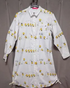 【美品 希少】グラニフ ウッドストック 総柄シャツワンピースのサムネイル