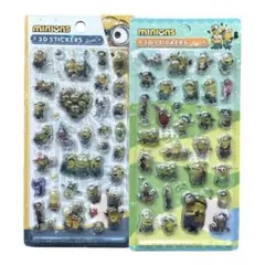 1点限定　ミニオン 3Dステッカー 2枚セット