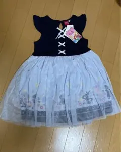 ディズニープリンセスワンピース ネイビー 120cm