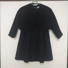 キャサリンコテージ　120㌢　ブラックフォーマルドレス（ジャケット付き）