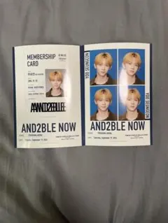 YOO SEUNGEON AND2BLE NOW カード2枚セット