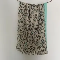 大判ストール・ショール　レオパード柄