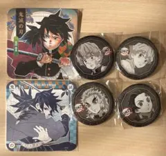 鬼滅の刃　義勇　冨岡義勇　アートコースター　鬼滅　缶バッジ　煉獄　炭治郎　善逸
