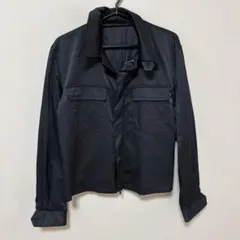 BASIC barneys newyork ブラック　ナイロン　シャツジャケットのサムネイル