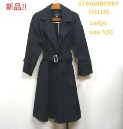 新品タグ付き!!ストロベリーフィールズ　ベルト付きトレンチコートのサムネイル