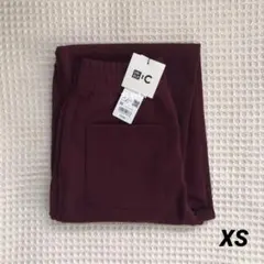 ユニクロ　スウェットワイドパンツ　ワイン