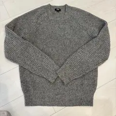 UNIQLO ユニクロ クルーネックニット セーター S グレー 綿混