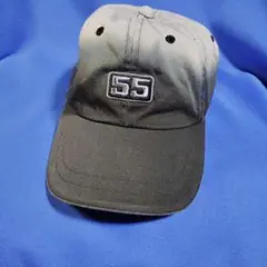 55黒〜グレー　グラデーションキャップ　 　フリーサイズ