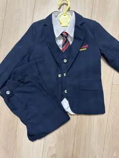 フォーマルスーツ ネイビー 120cm セットアップ 入学式　卒業式