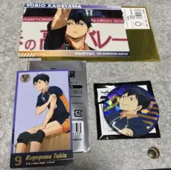 ハイキュー　影山飛雄　ゴミ捨て場の決戦展　チケット風カード　缶バッジ　カード