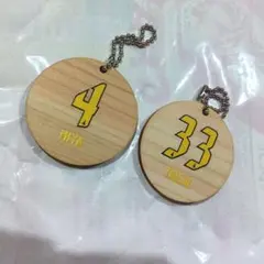 【最終値下げ】2026 名古屋グランパス ガチャ 木製キーホルダー 2個セット