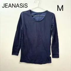 JEANASiS 濃紺長袖ティシャツ M ネイビー 着回し 春秋冬 シンプルのサムネイル