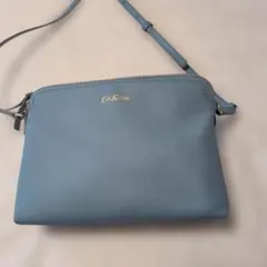キャスキッドソン 水色 ショルダーバッグ