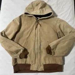 90s USA製 Carhartt アクティブパーカー ダック地 裏起毛 古着
