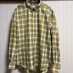 ジャーナルスタンダード　長袖チェックシャツ　イエロー　メンズ M