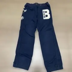 ❶ミキハウス　ダブルビー　Bくん　スウェットパンツ　ネイビー