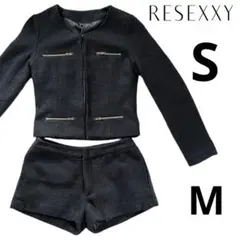 RESEXXY ブラック ショートパンツセットアップ