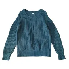 ヨハク 余白 ニット サイズ2 紺色系 日本製