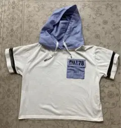 ピンクラテ　フード　Tシャツ　XS 150cm