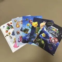 セブンイレブン スーパーマリオギャラクシー クリアファイル 全種コンプ9枚セット