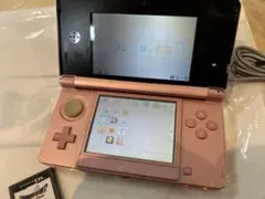 【動作品】ニンテンドー3DS 本体ミスティピンク 充電器セット 動作確認済