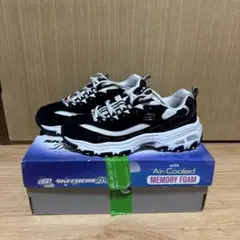 Skechers D'Lites ブラック/ホワイト