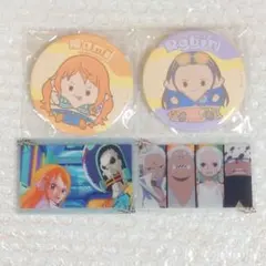 ワンピース 麦わらストア ナミ ロビン ガラポン 缶マグネット