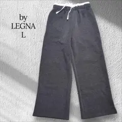 by LEGNA ワイドパンツ スウェットパンツ　グレー Lサイズ