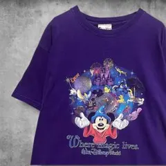 CCJK ディズニー Tシャツ 90s ミッキー マウス 魔法 ビンテージ 古着のサムネイル