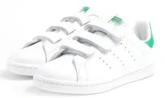20cm アディダス スタンスミス 白 緑 キッズ スニーカー リンク