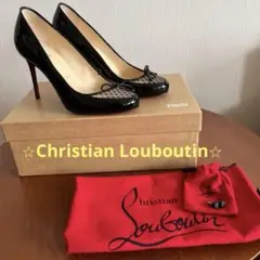 超美品⭐︎ クリスチャン ルブタン ⭐︎フロントメッシュパンプス