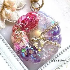 No.310オルゴナイト ドーナツ　ローズクォーツ・アメジスト・オパール