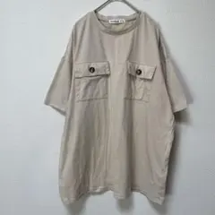 Cutie Blonde Tシャツ　ベージュ　ゆったり　オーバーサイズ　M