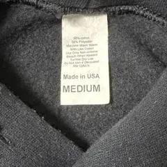 90s 〜 USA製 無地 ソリッド パーカー 短丈 ボックス コットンポリ