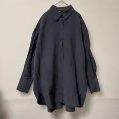 ZARA グレー オーバーサイズシャツ 春シャツ XS